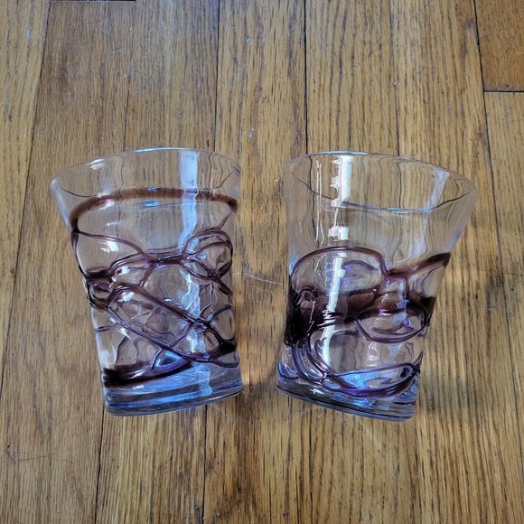 VTG Pier 1 Hand Blown Cocktail Glasses - Set of 2 - Picture 3 of 4